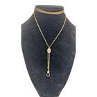 Xtra Long Victorian Gold Filled Opal Slide Lariat Ladies Pocket Watch Chain D g