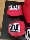 Title Boxing Gloves With Gel Enforced Lining Red Size Medium