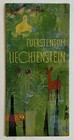 Vintage Map pamphlet Fuerstentum Liechtenstein Germany Vaduz