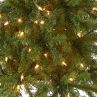 Artificial Pre-lit Slim Christmas Tree  Green  Kingswood Fir  White Lights  Incl