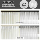 Off White Pinch Pleated Sheer Curtains 102 Inch Long Floor To Ceiling Linen