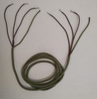 Telephone Cloth Covered Subset Rattlesnake Cord 3 Conductor  78  Spade spade Tie