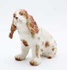 Vintage Staffordshire Japan Hand Painted Cocker Spaniel Dog Porcelain Figure