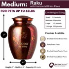 Ottillie Paws Elite Series Personalized Pet Urn For Dogs And Cats - Pet Memor   