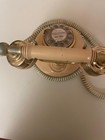 Vintage Western Electric Rotary Dial Telephone Cream   Gold  Not Tested