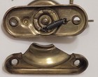 Vintage Window Sash Lock Spring Loaded Latch Fastener Assembly New