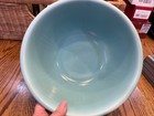 Vintage Turquoise Apple Blossom Style Mixing Bowl Mid Century Retro Kitchen