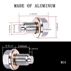 M14x1 5 Magnetic Oil Drain Plug Magnetic Stainless Steel Oil Pan Drain Nut Bo   