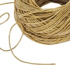 200 Ft Organic Hemp Wick Spool 100  Natural Beeswax Coated Slow Burn Fine Twine