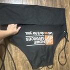 The Home Depot Home Services Unisex Black Polyester Canvas Logo Work Apron