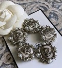 Set Of 10 Pieces    23 Mm 0 91 Inch Chanel Silver Buttons Replacement Button Cc