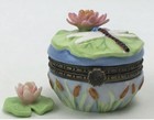 National Home Gardening Club  Phb    garden Dragon    Lily Pad And Dragonfly Trinket