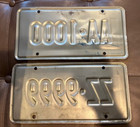Connecticut License Plates - First And Last In The Series - Front Plates