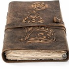 Vintage Handmade Leather Journal Notebook 5x7 Rustic Antique Writing Diary