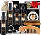 Beard Kit For Men Grooming   Care W beard Conditioner  Wash  Oil  Balm  Brush   