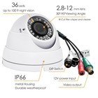 Analog Cctv Camera Hd 1080p 4-in-1 1 Count  pack Of 1   White