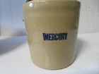 Antique Apothecary Mercury Stoneware Medicine Bottle Crock Jug Small Empty