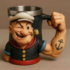 2026 New 3d Popeye Power Mug Beer Mug coffee Cup Gift Gift For Friend-us