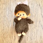 Vintage Monchhichi Pair Sekiguchi Mattel Japan Baby Boy Girl Mini Plush Dolls