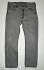 Vintage Levi   s 501 Button Fly Straight Leg Denim Jeans Gray 34 X 32