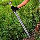Handmade Damascus Steel Full Tang Viking Sword medieval Sword Battle Ready Sharp