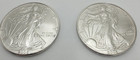 Lot Of 2 Silver 2006  American Eagle 1 Oz  Fine  999 Us Oz Coins