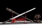 40   Straight Dragon Chinese Sword Sharp Double Edge Manganese Steel Han Jian
