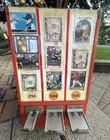 Vintage Sports Card Center Vending Machine No Stand 3 Column W cards Ready To Go