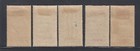 French Offices In China  Mongtseu 46-50 High Values  Mint Hinged  Scott  455