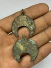 Antique Ancient Near Eastern Vintage Bronze Pendant 1500 Years Old 2 Peace