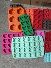 Lot Of 22 Soap Making Silicone Molds Bar Soaps  Wax Melts  Baking  Various Shape