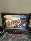 Vintage 1986 Heileman   s Old Style Beer Lighted Digital Clock Waterfall Sign- Nos
