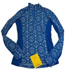 Devold Signature Women s Small 100  Merino Wool Half Zip Baselayer Blue Nwt