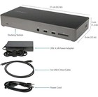Startech Dk31c2dhspd Triple 4k Monitor Usb Type-c Docking Station   Cords Tested