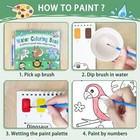 Socoler Paint With Water Coloring Books  Animal Theme  Mess-free Kit For Toddler
