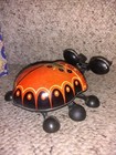 Vintage Tin Litho Wind Up Beetle Bug Crawling W box Works No Key Ussr 60 70s