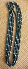 Old Teal Green Pink Blue Red Glass Trade 600  Beads 4 Strands Native American