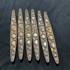 Vintage Mcm Cabinet Drawer Handles Pulls Bronze Or Brass 8   long Lot Of 6 Read