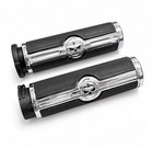 Harley Davidson Sportster Dyna Glide Softail Road King Chrome Skull Hand Grips