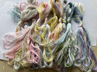 100 natural Silk hand-dyed Embroidery Floss thread  Light Candy Colors 50skeins