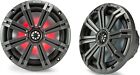 Kicker 45km84l Marine boat 8 2-way Led light Speakers Charcoal And White Grilles