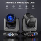 200w Led 18prism Zoom Beam Moving Head Dj Lights Dmx Disco Stage Effect Lighting