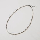 Native American 3mm Sterling Silver Navajo Pearls Saucers Necklace 18      2 