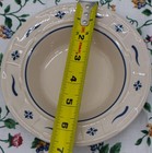 Longaberger Pottery 6 5    Bowl Blue Woven Traditions Made In Usa Blue Bottom