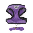 Cat Harness Vest Walking Lead Leash For Puppy Dogs Collar Polyester Adjustable