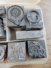 Lot Of 40  Vintage Printing Press Stamps Blocks Print Printer Misc Small