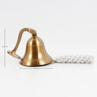 4  Antique Brass Bell Nautical Ships Bell Wall Mounting Solid Brass Hanging B   