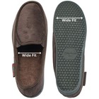 Alpine Swiss Mens Wide Moccasin Slippers Memory Foam Slip On Indoor House Shoes