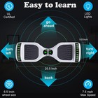 Hoverboard Electric Bluetooth Led Self-balancing Scooter 15   For Kids Adults Us