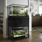 20-29 Gallon Aquarium Stand Metal Frame Fish Tank Stand With Cabinet Storage  Fo